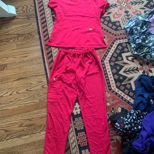 Figs set discontinued bright pink color